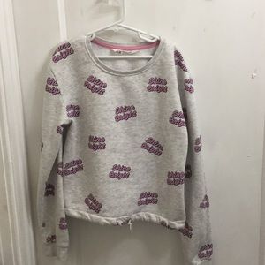 “Shine bright” cropped sweater